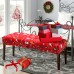 Fuloon Printed Bench Chair Cover Christmas Glove Style