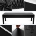 Fuloon PU leather Bench Chair Cover Black