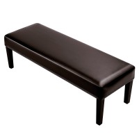 Fuloon PU leather Bench Chair Cover Brown