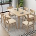 Fuloon Knitted jacquard chair seat cover | 6PCS |  Beige