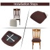 Fuloon Knitted jacquard chair seat cover | 6PCS | Coffee