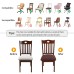 Fuloon Knitted jacquard chair seat cover | 6PCS | Coffee