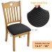 Fuloon T-type polar fleece ordinary style Chair Seat Cover | 4PCS | Black
