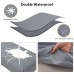 Fuloon Waterproof Stretch Diamond Textured Box Cushion Bench Slipcover | Machine Washable | Light Gray