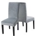 Fuloon Silver fox velvet chair cover | 4PCS | Gray