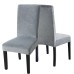 Fuloon Silver fox velvet chair cover | 6PCS | Gray