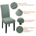 Fuloon Jacquard leaf chair cover | 4PCS  | Matcha Green