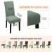 Fuloon Jacquard leaf chair cover | 6PCS  | Matcha Green