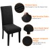 Fuloon Jacquard leaf chair cover | 4PCS  | Black
