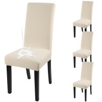 Fuloon Waterproof Universal elastic chair cover | 4PCS | Beige