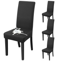 Fuloon Waterproof Universal elastic chair cover | 4PCS | Black