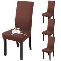 Fuloon Waterproof Universal elastic chair cover | 4PCS | Coffee