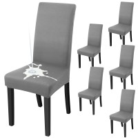 Fuloon Waterproof Universal elastic chair cover | 6PCS | Gray