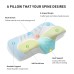 Fuloon Memory Foam Pillow Contour Pillows for Neck and Shoulder Pain