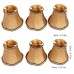 Fuloon Set of 6pcs Modern Droplight Wall Lamp Candle Chandelier Lampshade | Bronze Flower