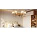 Fuloon Set of 6pcs Modern Droplight Wall Lamp Candle Chandelier Lampshade | Bronze Flower