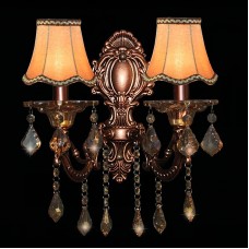 Fuloon Set of 6pcs Modern Droplight Wall Lamp Candle Chandelier Lampshade | Bronze Flower