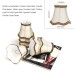 Fuloon Set of 6pcs Modern Droplight Wall Lamp Candle Chandelier Lampshade | Gold Glitter