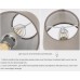 Fuloon Set of 6pcs Modern European Style Droplight Wall Lamp Candle Chandelier PVC Lampshade | Gray Cross