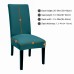 Fuloon Universal elastic chair cover | 6PCS | Peacock Blue