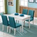 Fuloon Universal elastic chair cover | 4PCS | Peacock Blue