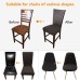 Fuloon Universal elastic chair cover | 6PCS | Brown