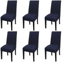 Fuloon Universal elastic chair cover | 6PCS | Navy blue