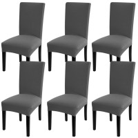 Fuloon Universal elastic chair cover | 6PCS | Dark Gray