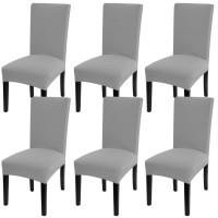 Fuloon Universal elastic chair cover | 6PCS | Light Gray