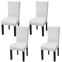 Fuloon Universal elastic chair cover | 4PCS | White