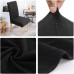 Fuloon Jacquard Stretch Box Cushion Dining Chair Cover | 4 PCS | Black