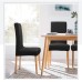 Fuloon Jacquard Stretch Box Cushion Dining Chair Cover | 4 PCS | Black
