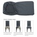 Fuloon Jacquard Stretch Box Cushion Dining Chair Cover | 4 PCS | Dark Gray