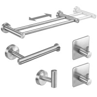 Fuloon Adjustable 5-piece bathroom hardware set | silver