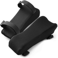 Fuloon Universal chair armrest mat black (2pcs)